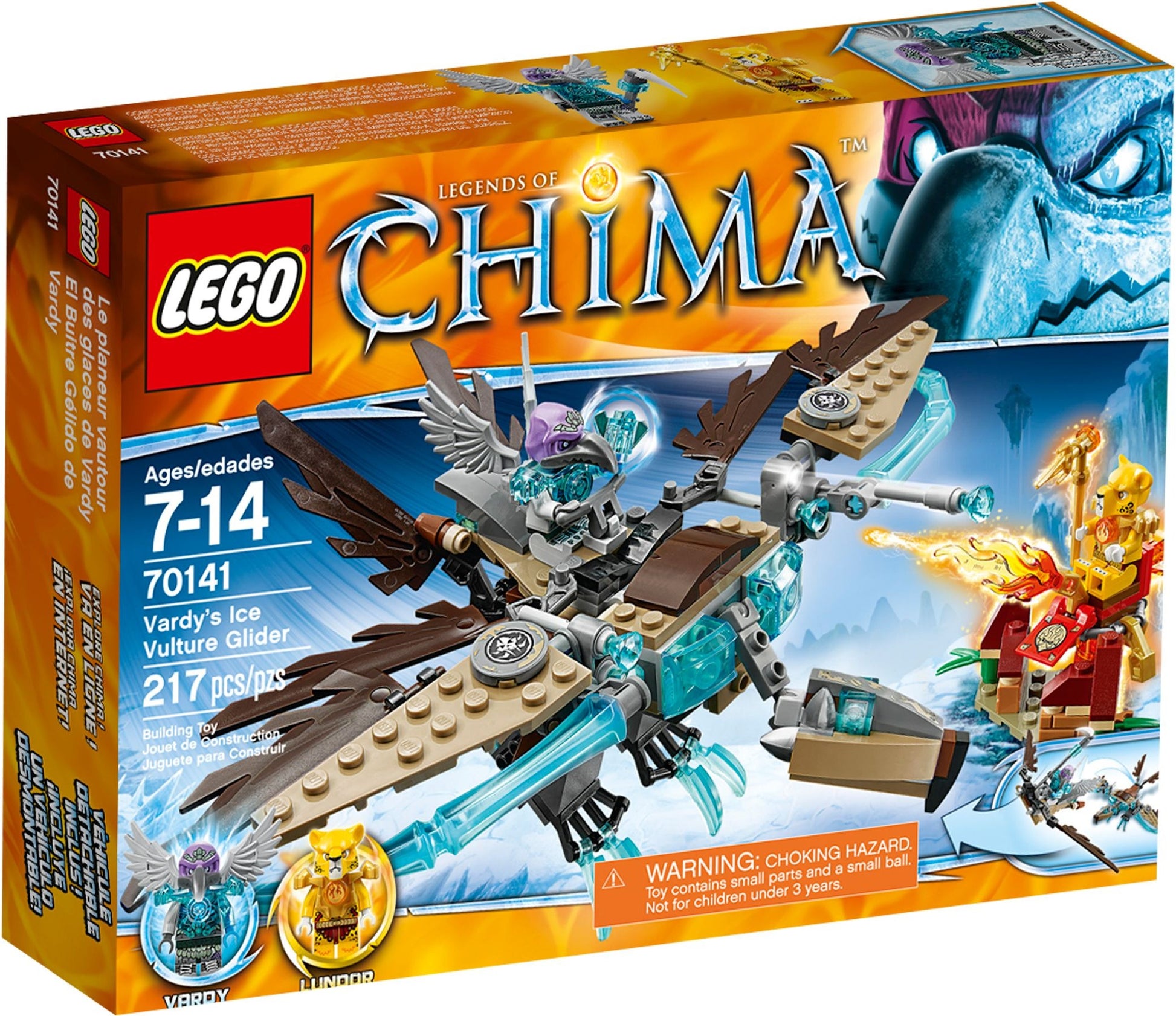 Le planeur vautour des glaces de Vardy | Légendes de Chima | 70141