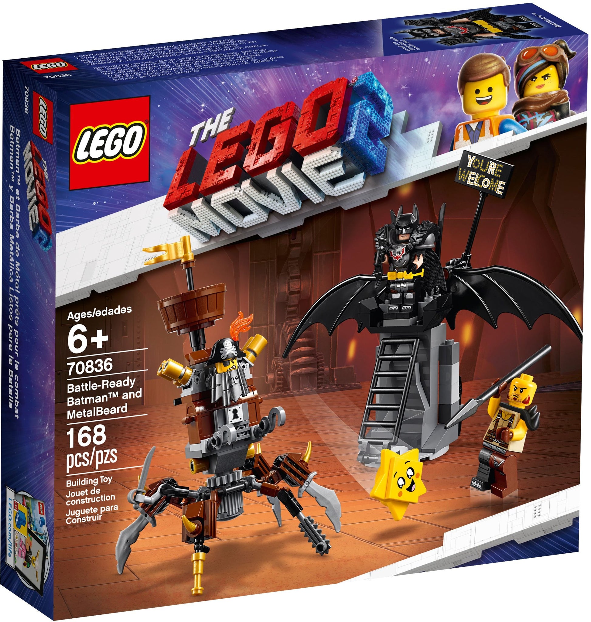 Battle-Ready Batman and MetalBeard | The LEGO Movie 2 | 70836