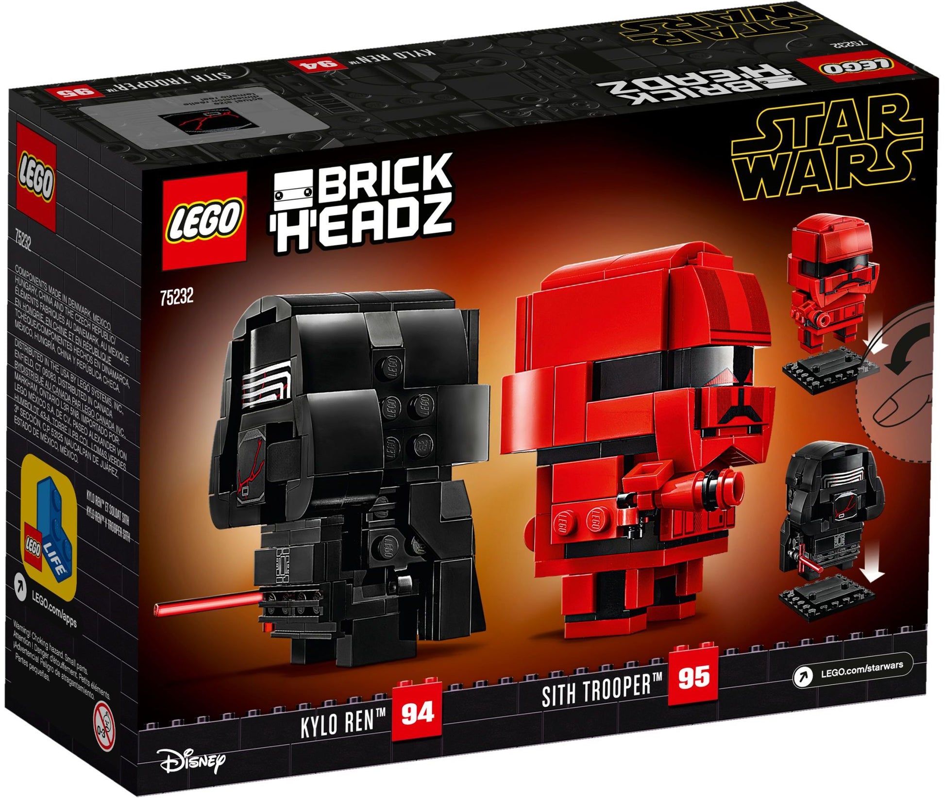 Kylo Ren & Sith Trooper | BrickHeadz | 75232