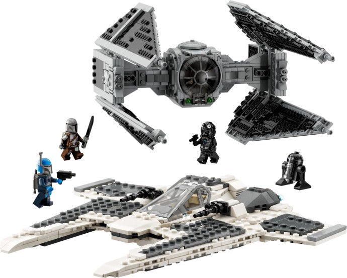 Mandalorian Fang Fighter vs TIE Interceptor | Star Wars | 75348