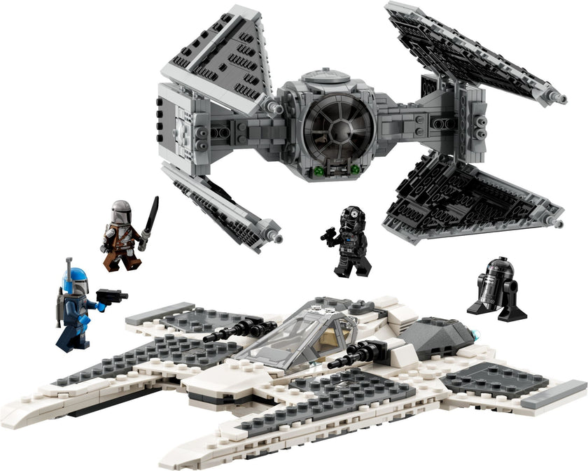 Mandalorian Fang Fighter vs TIE Interceptor | Star Wars | 75348