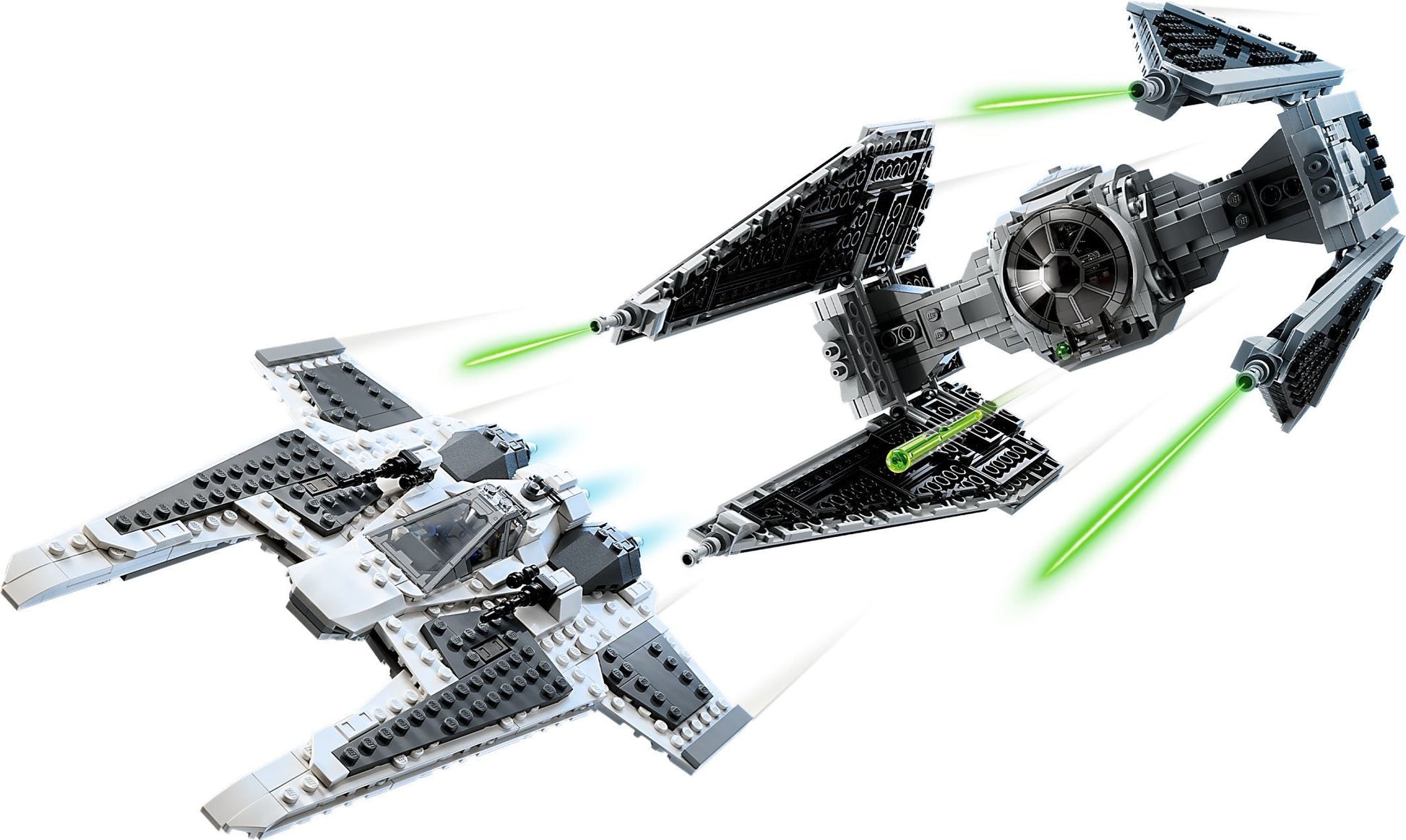 Mandalorian Fang Fighter vs TIE Interceptor | Star Wars | 75348