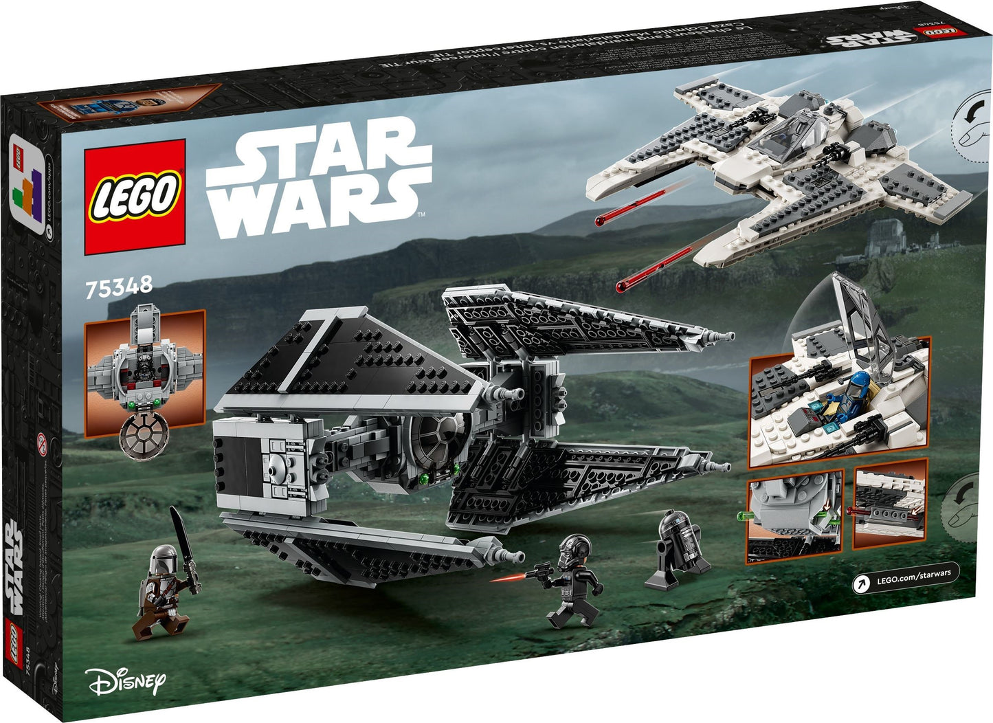 Mandalorian Fang Fighter vs TIE Interceptor | Star Wars | 75348