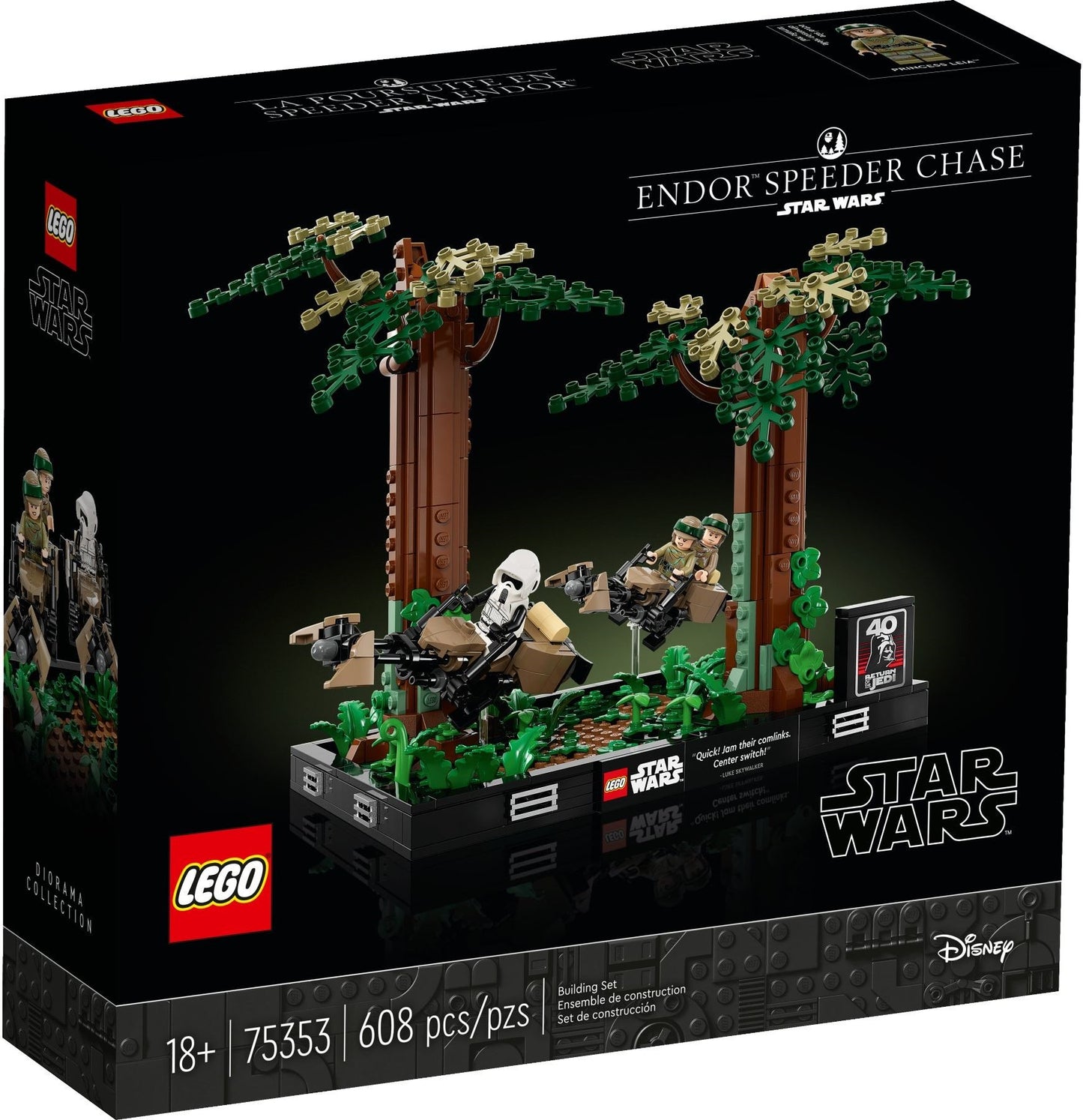 Endor Speeder Chase Diorama | Star Wars | 75353