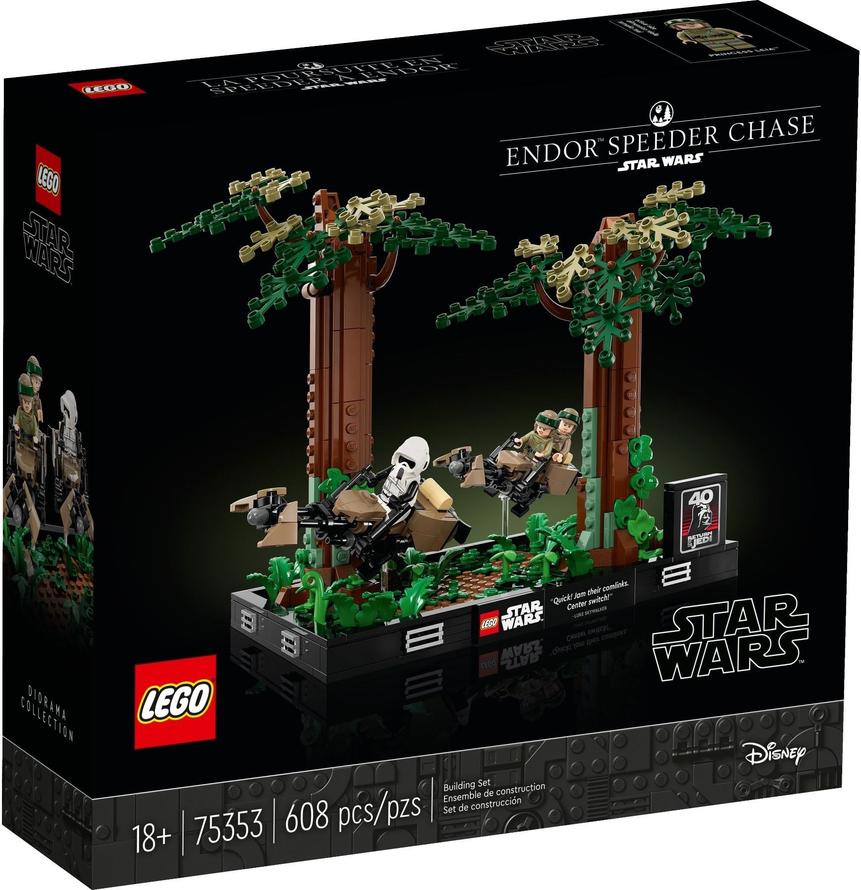 Endor Speeder Chase Diorama | Star Wars | 75353