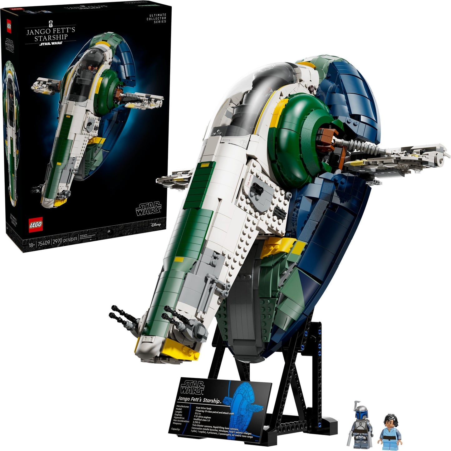 Jango Fett's Starship | Star Wars | 75409