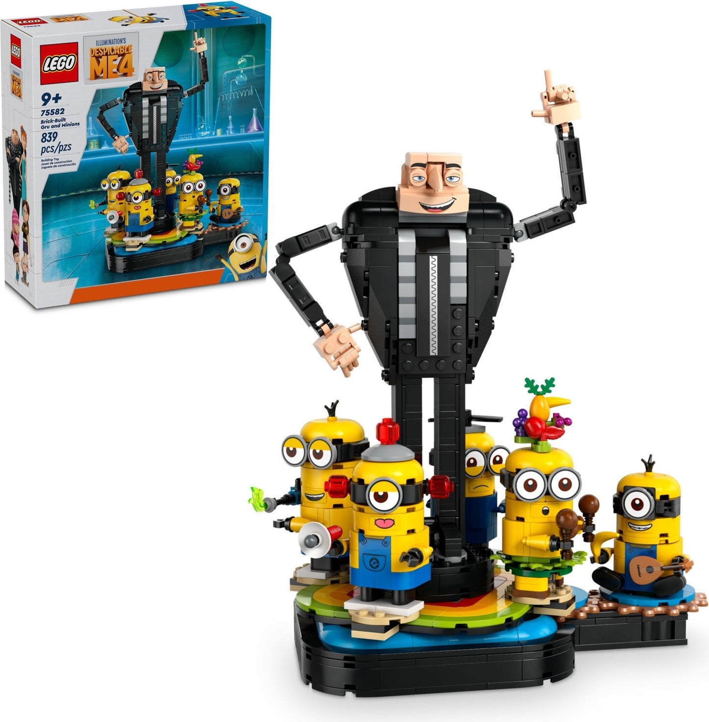Brick-Built Gru and Minions  | Despicable Me | 75582