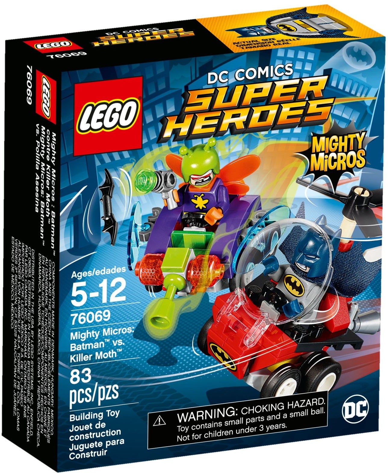 Mighty Micros: Batman vs. Killer Moth | DC Comics Super Heroes | 76069