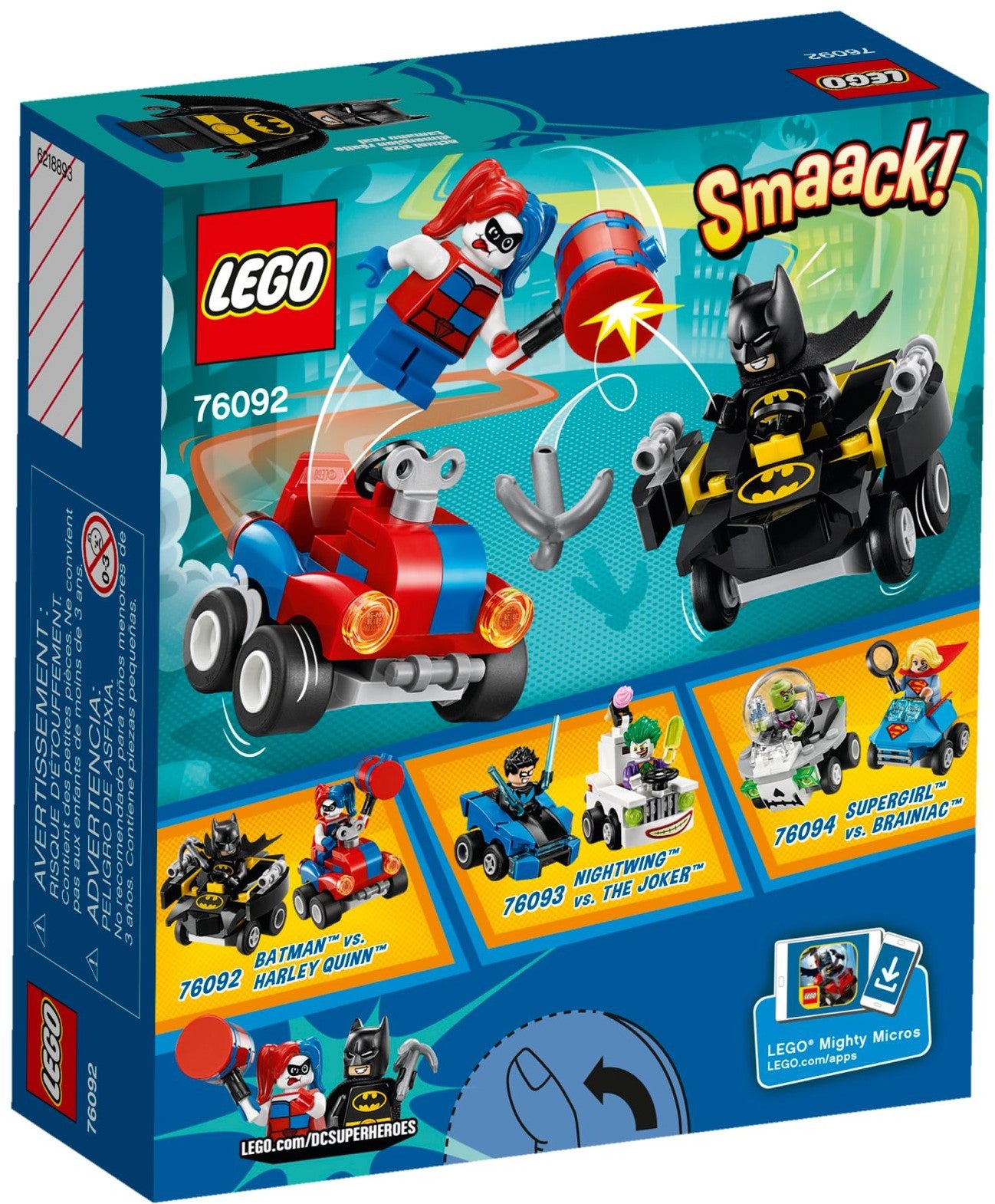Mighty Micros: Batman vs. Harley Quinn | DC Comics Super Heroes | 76092