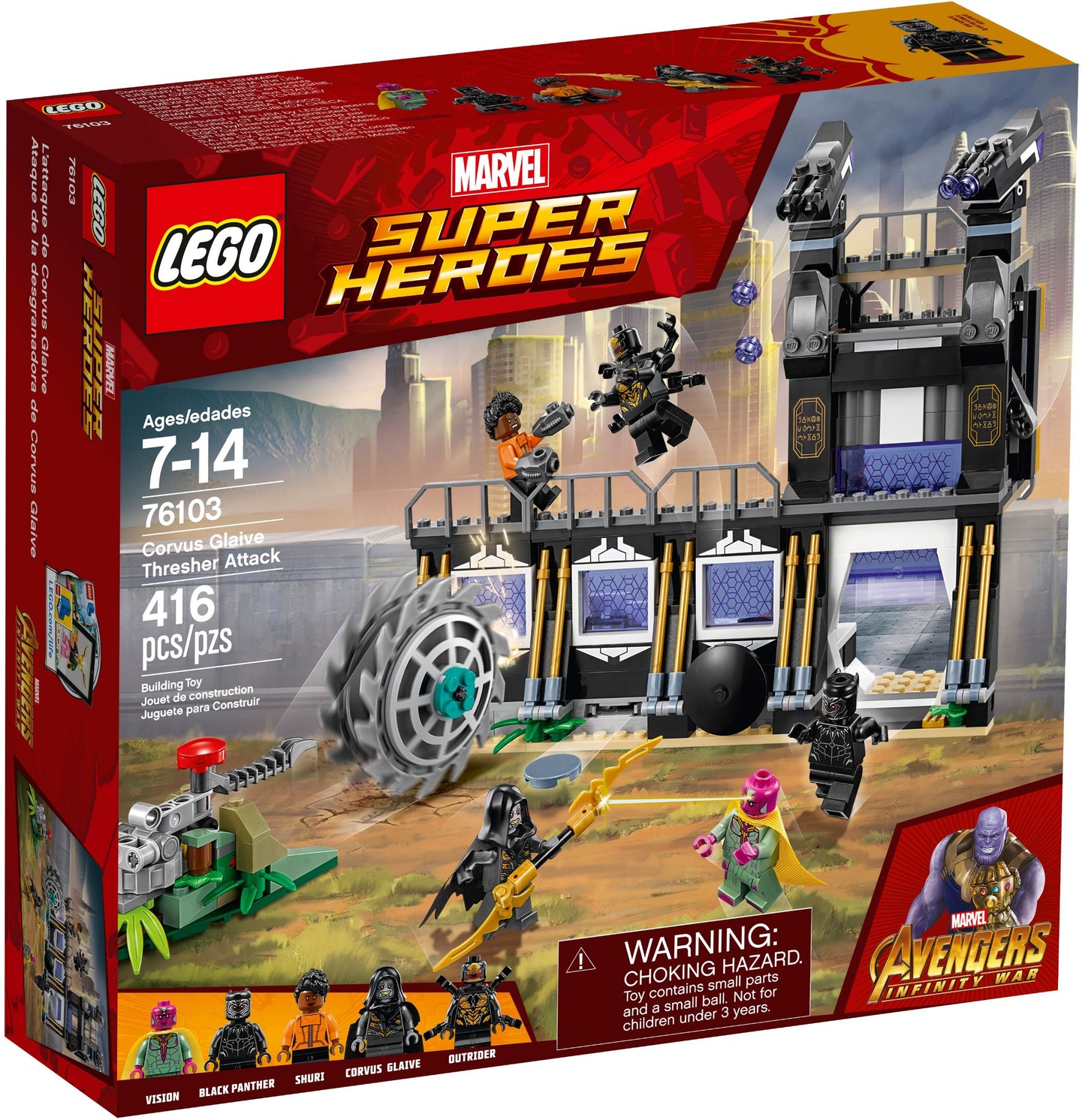 Corvus Glaive Thresher Attack | Marvel Super Heroes | 76103