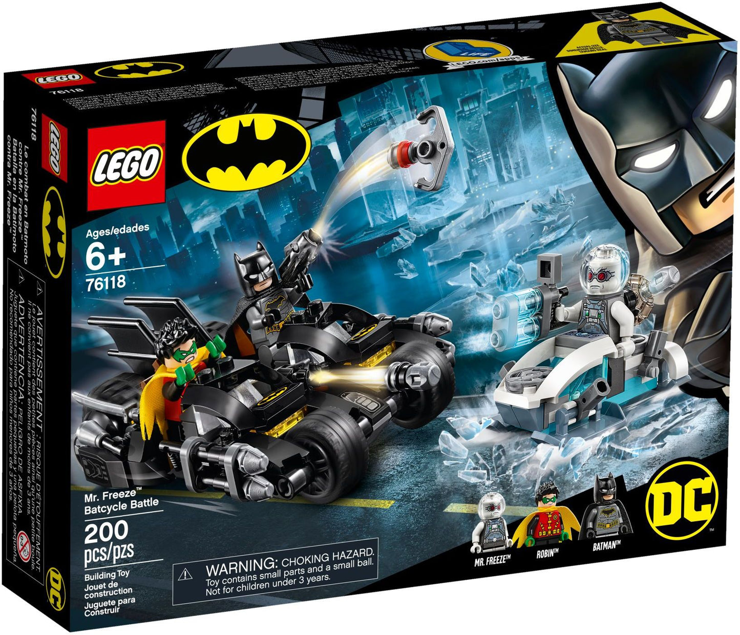 Mr. Freeze Batcycle Battle | DC Comics Super Heroes | 76118