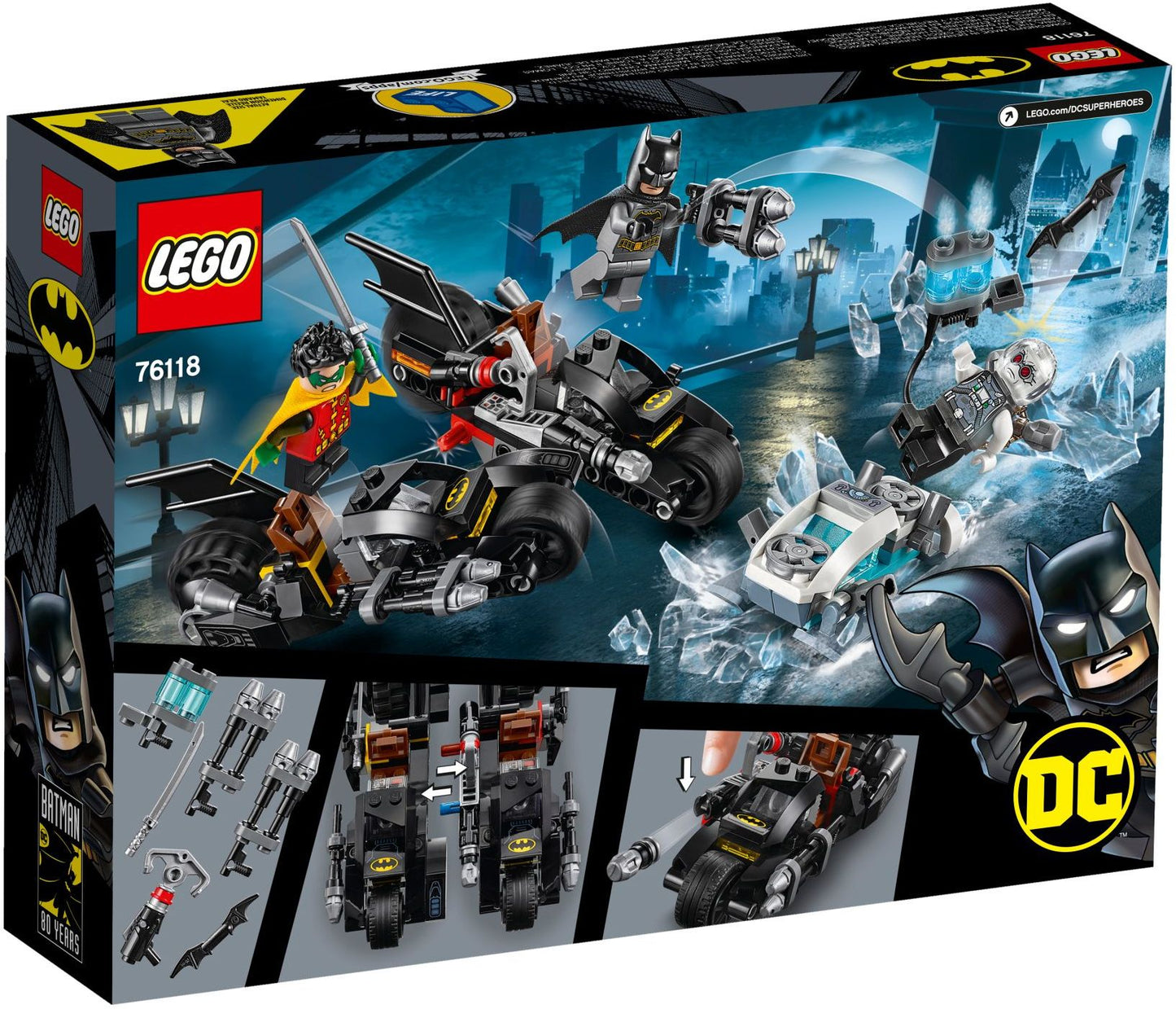 Mr. Freeze Batcycle Battle | DC Comics Super Heroes | 76118