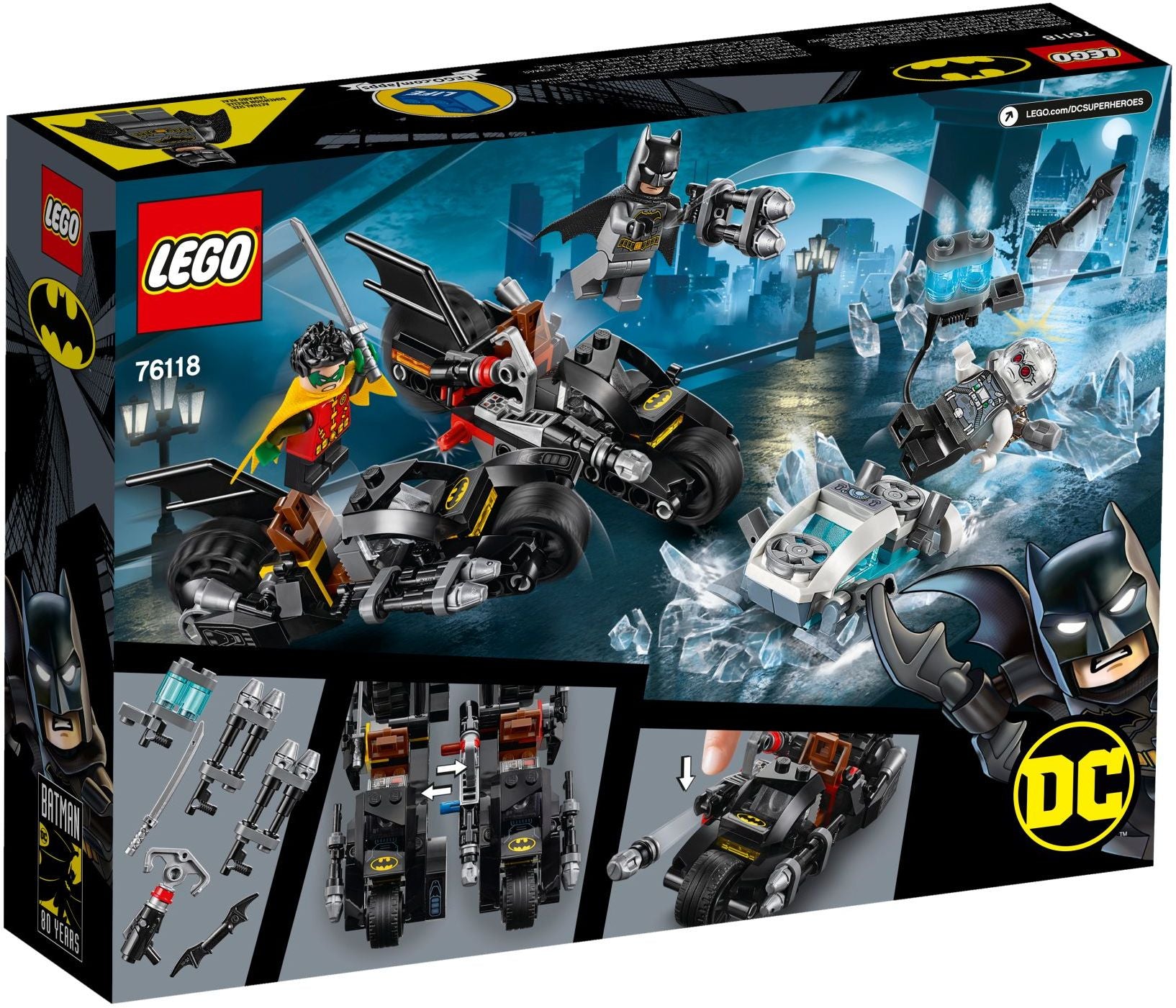 Mr. Freeze Batcycle Battle | DC Comics Super Heroes | 76118