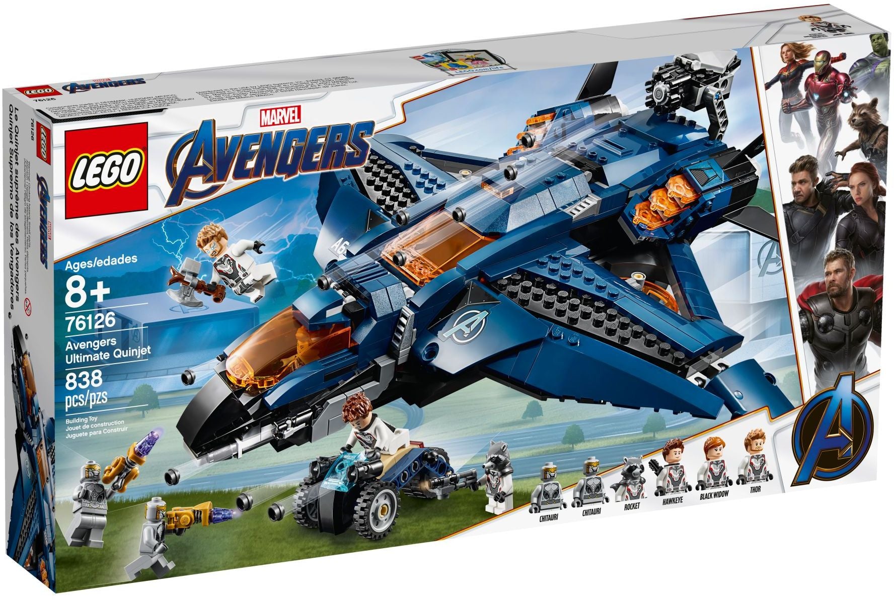 Quinjet Ultime des Avengers | Super Héros Marvel | 76126