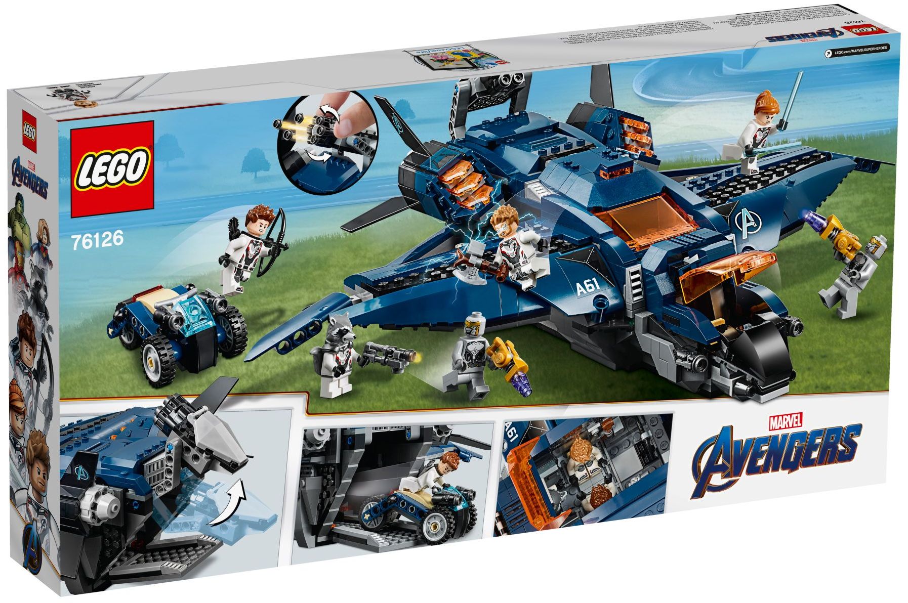 Quinjet Ultime des Avengers | Super Héros Marvel | 76126