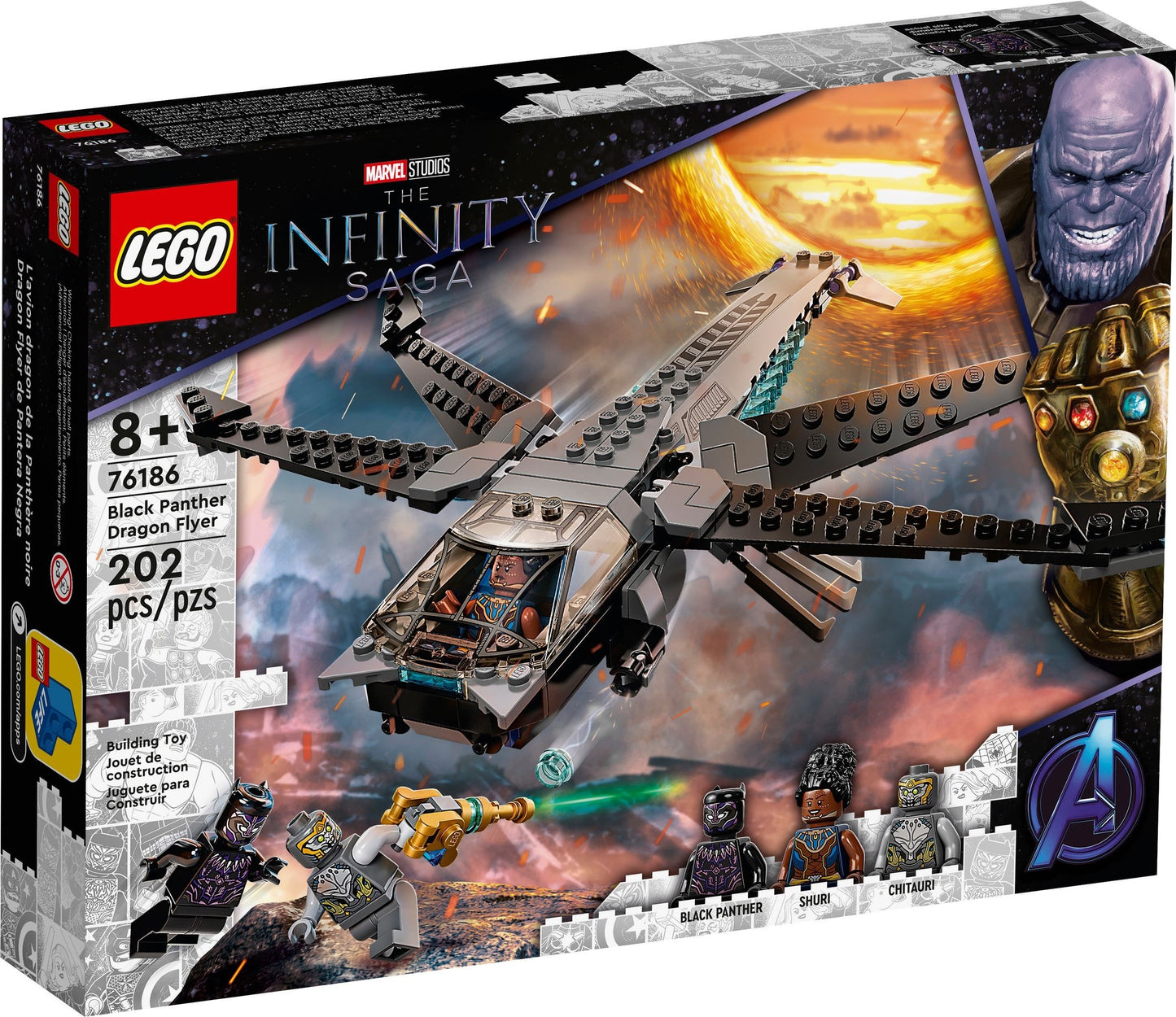 Black Panther Dragon Flyer | Marvel Super Heroes | 76186