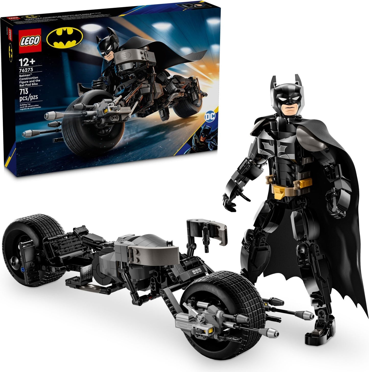 Batman Construction Figure and the Bat-Pod Bike | DC Comics Super Heroes | 76273