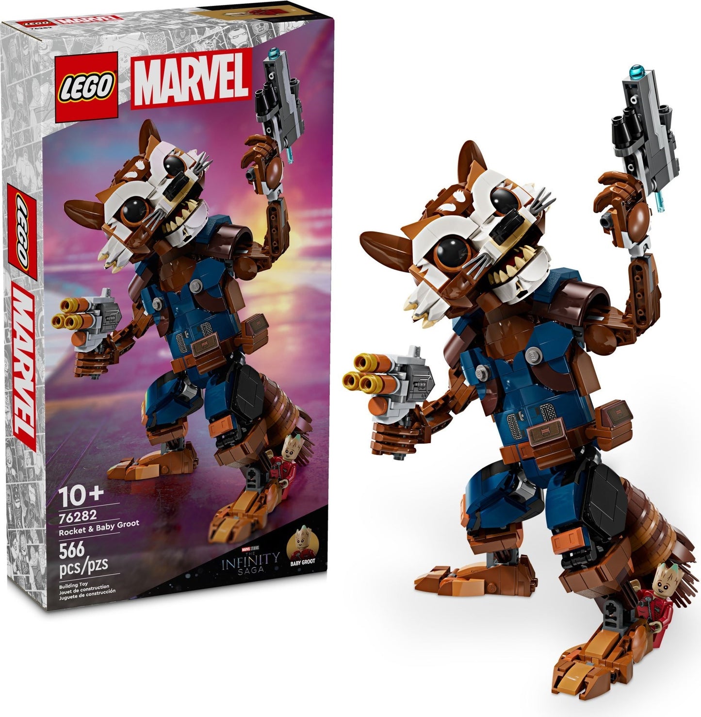 Rocket & Baby Groot | Marvel Super Heroes | 76282