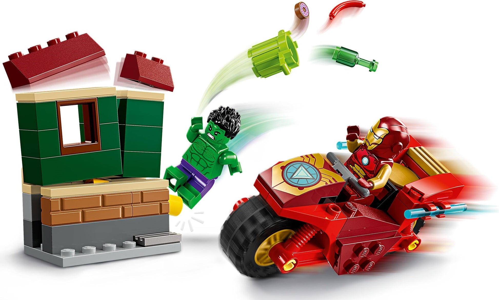 Iron Man with Bike and The Hulk | Marvel Super Heroes | 76287