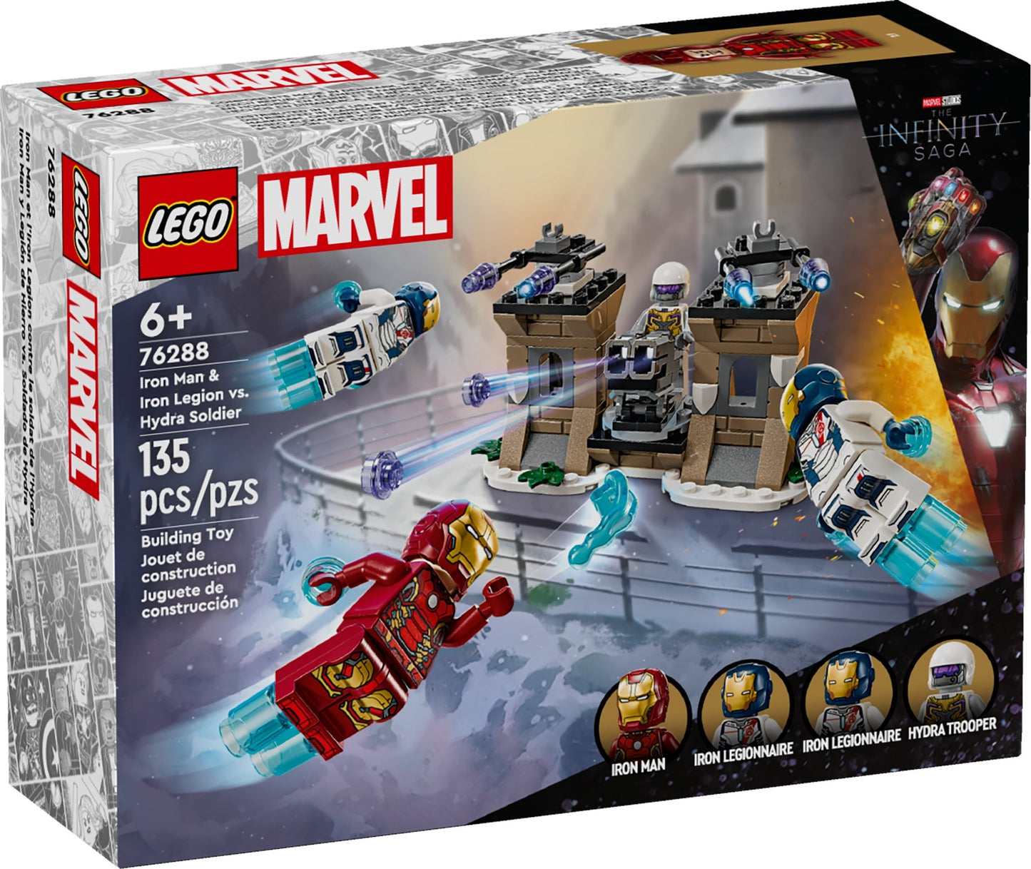 Iron Man & Iron Legion vs. Hydra Soldier  | Marvel Super Heroes | 76288