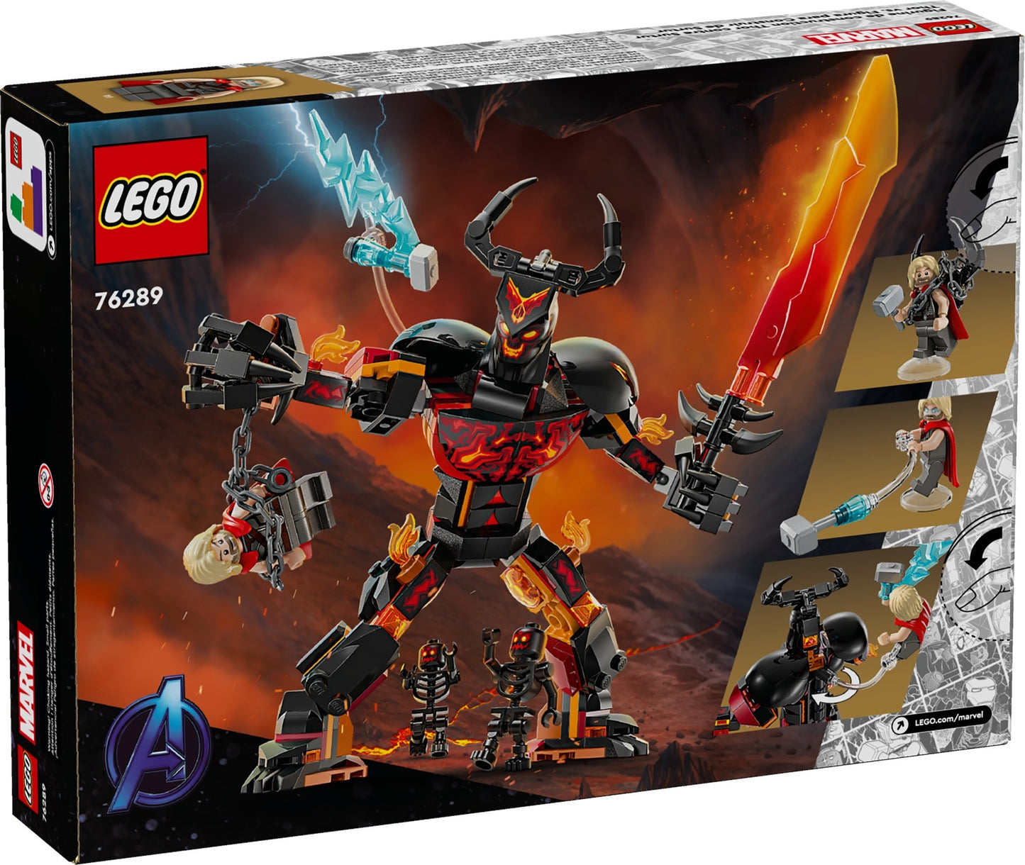 Thor vs. Surtur Construction Figure | Marvel Super Heroes | 76289