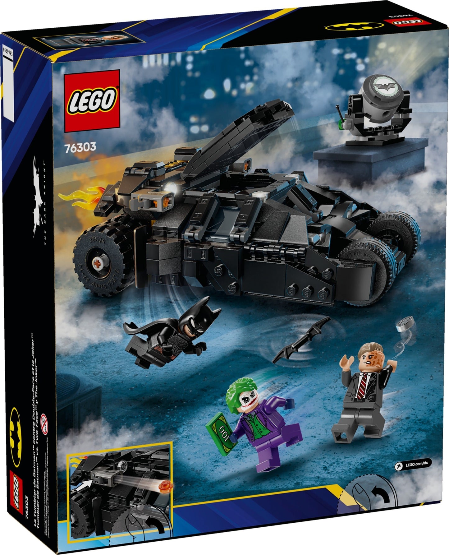 Batman Tumbler vs. Two-Face & The Joker | DC Comics Super Heroes | 76303