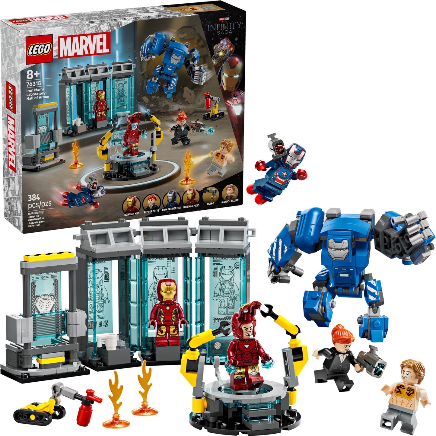 Iron Man's Laboratory: Hall of Armor | Marvel Super Heroes | 76315