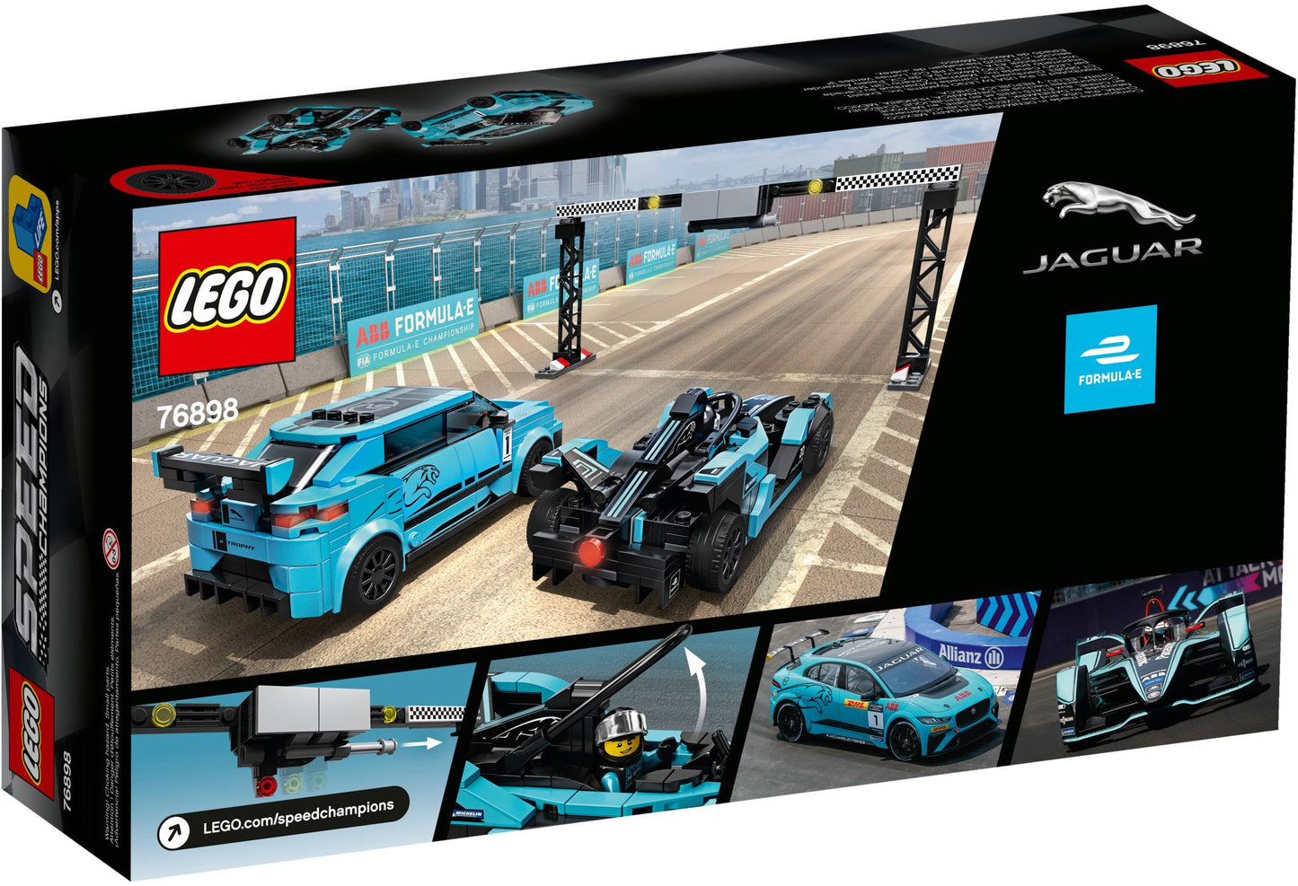 Formula E Panasonic Jaguar Racing GEN2 Car & Jaguar I-PACE eTROPHY | Speed Champions | 76898