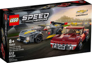 Chevrolet Corvette C8.R de course et Chevrolet Corvette 1968 | Speed ​​Champions | 76903