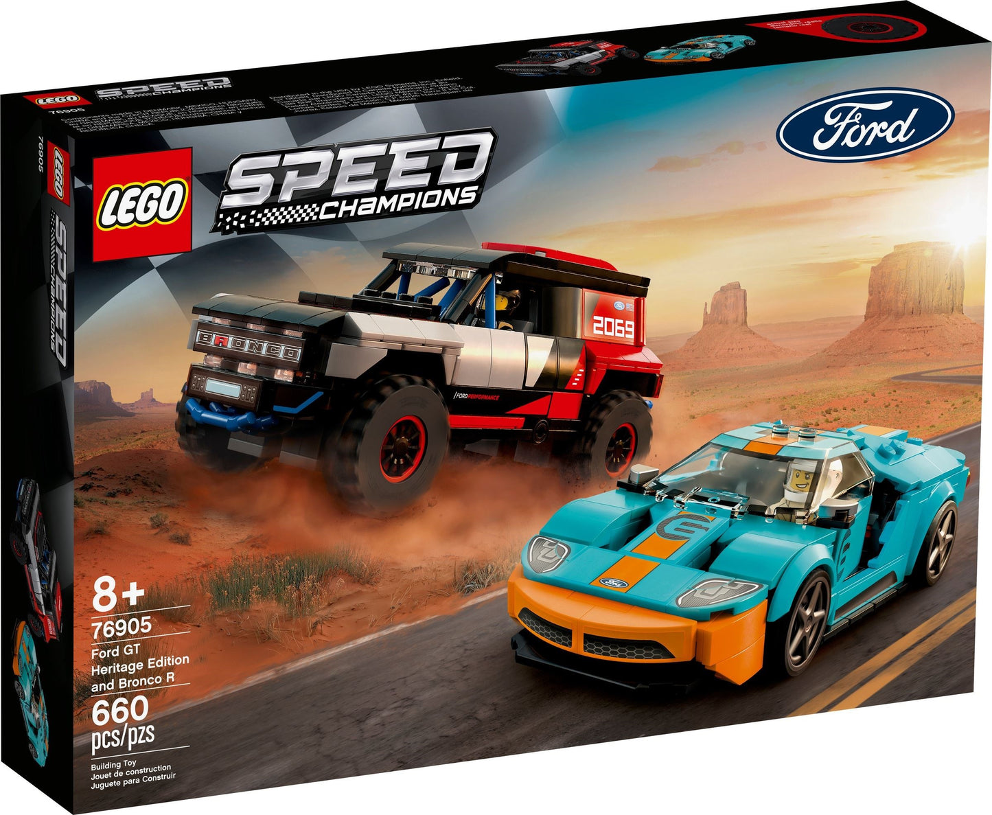 Ford GT Heritage Edition and Bronco R | Speed Champions | 76905