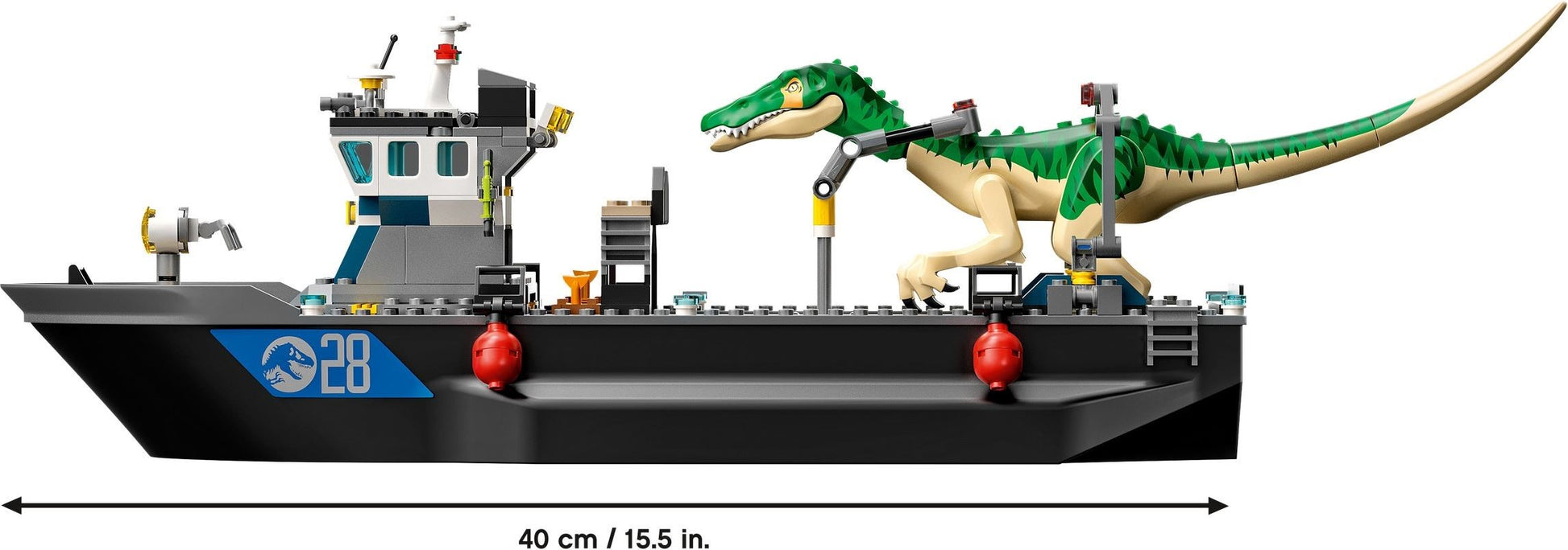 Évasion du bateau du Baryonyx | Jurassic World | 76942