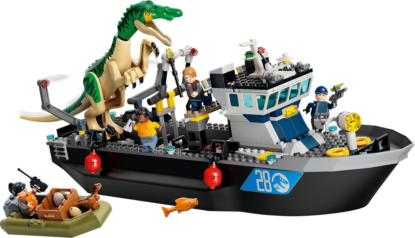 Évasion du bateau du Baryonyx | Jurassic World | 76942