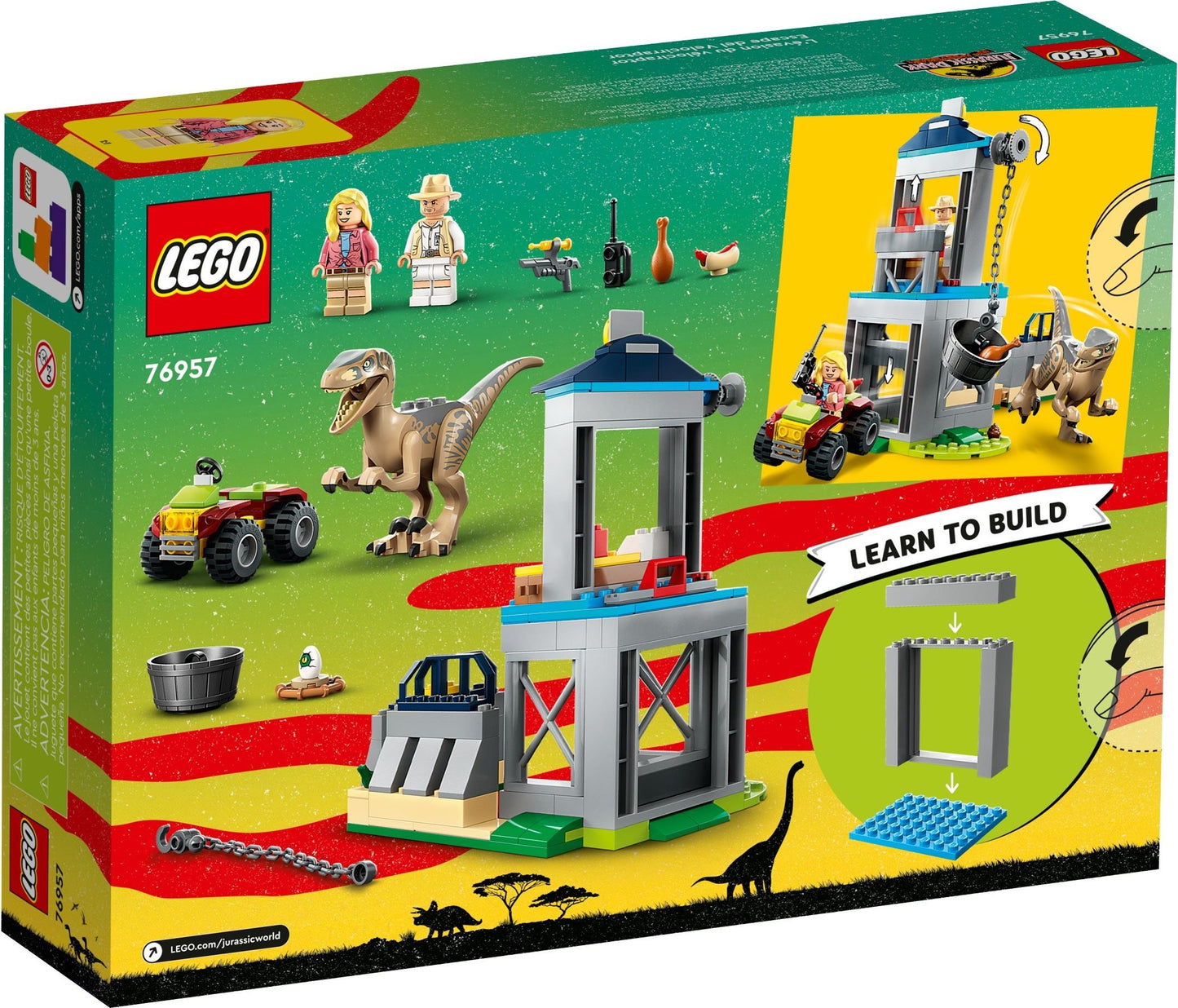 Velociraptor Escape | Jurassic World | 76957