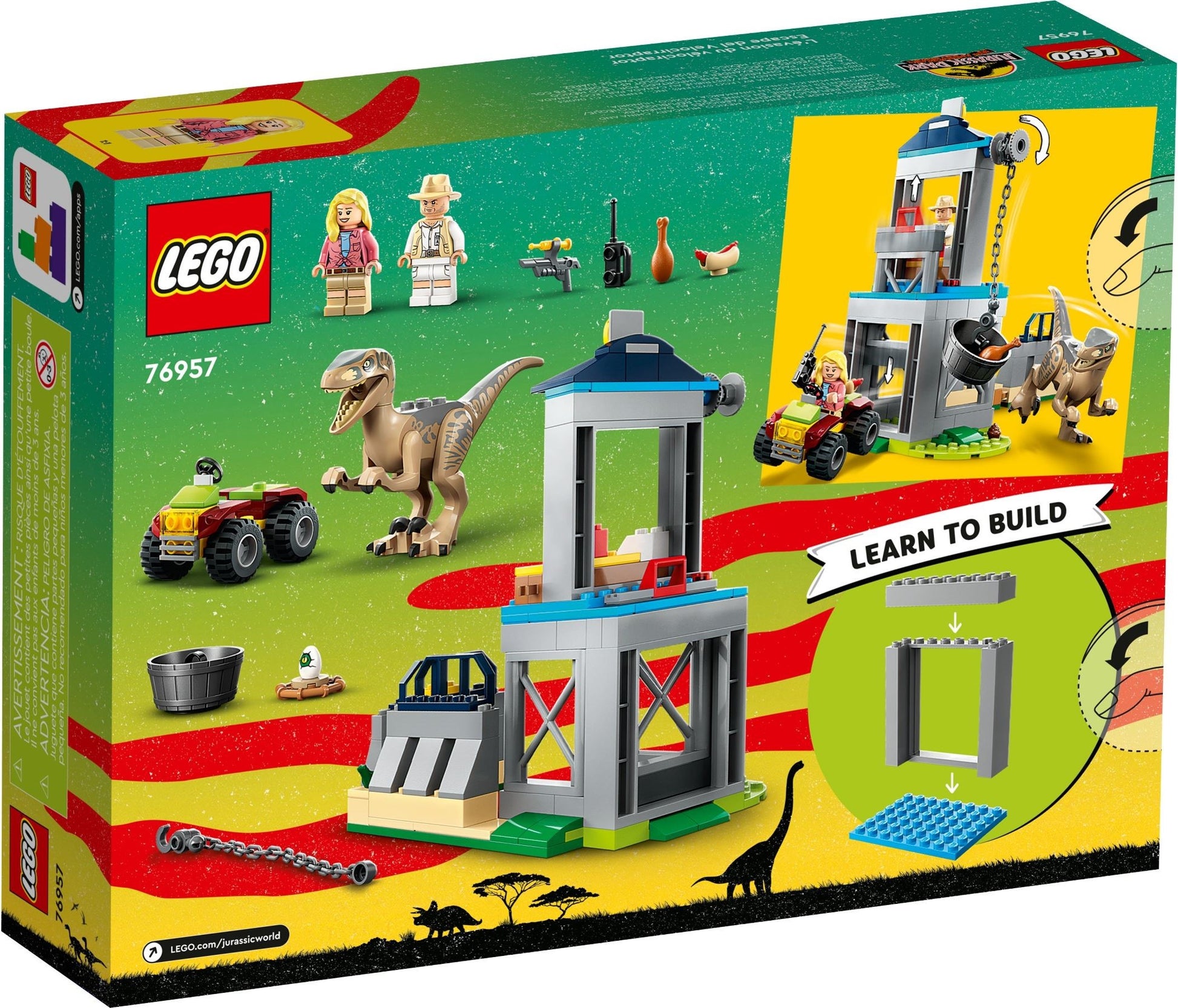 Velociraptor Escape | Jurassic World | 76957