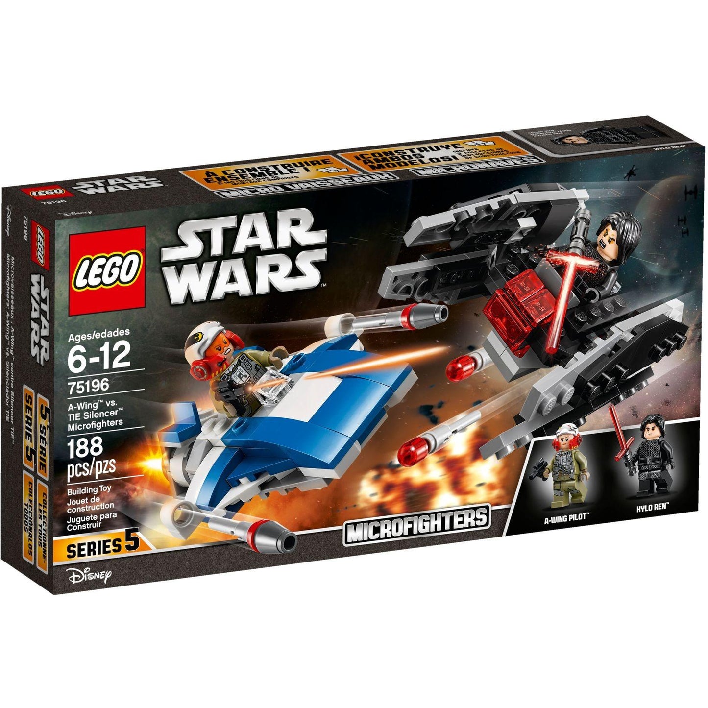 A-Wing vs. TIE Silencer Microfighters | Star Wars | 75196