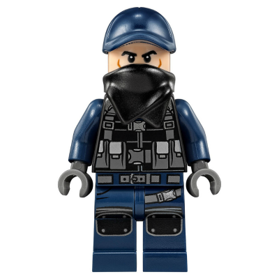 ACU Guard - Homme, casquette bleu foncé, tête couleur nougat clair, bandana noir | jw032