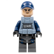 ACU Trooper - Male, Dark Blue Cap, Light Nougat Head, Sand Blue Body Armor Vest | jw010