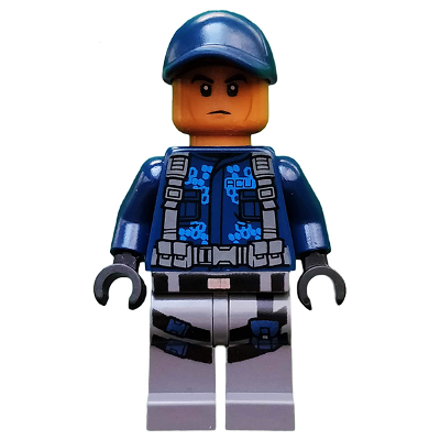 ACU Trooper - Male, Dark Blue Cap, Medium Nougat Head | jw001