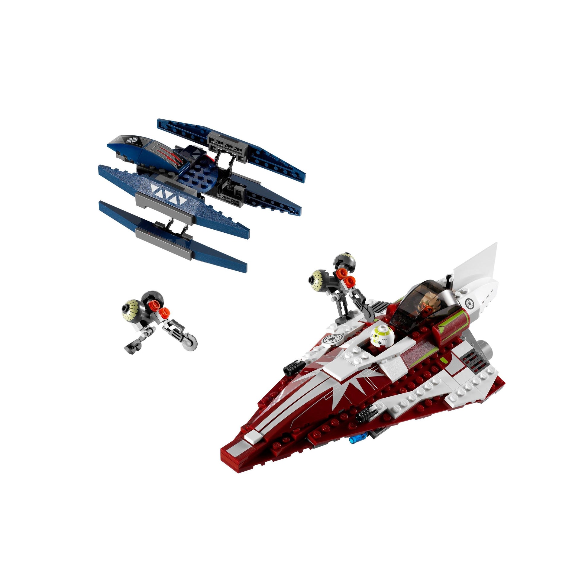 Le chasseur stellaire et le droïde vautour d'Ahsoka | Star Wars | 7751