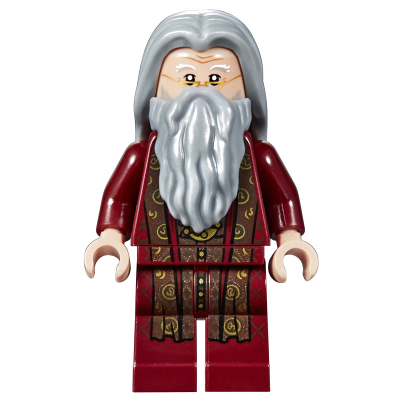Albus Dumbledore - Dark Red Robe, Light Bluish Gray Hair | hp147