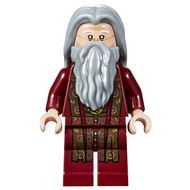Albus Dumbledore - Dark Red Robe, Light Bluish Gray Hair | hp147