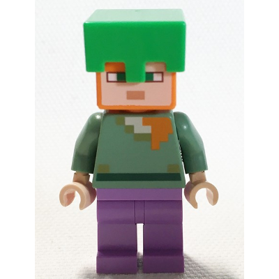 Alex - Medium Lavender Legs, Bright Green Helmet | min089