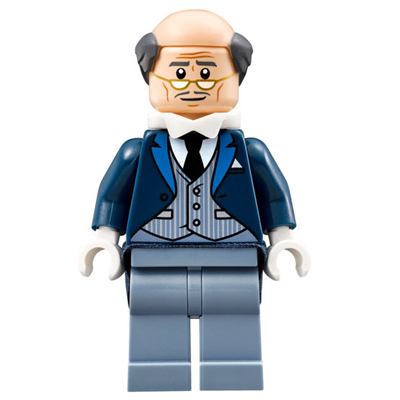 Gilet à fines rayures Alfred Pennyworth | sh0313