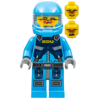 Alien Defense Unit Soldier 1 - Dark Bluish Gray Hips | ac001