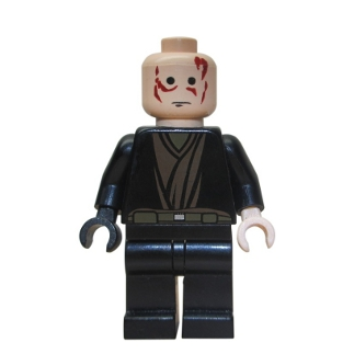 Anakin Skywalker - Main droite noire, sans cheveux | sw0139