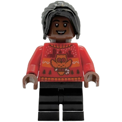 Angelina Johnson - Pull rouge de Noël, pantalon noir mi-long | hp593