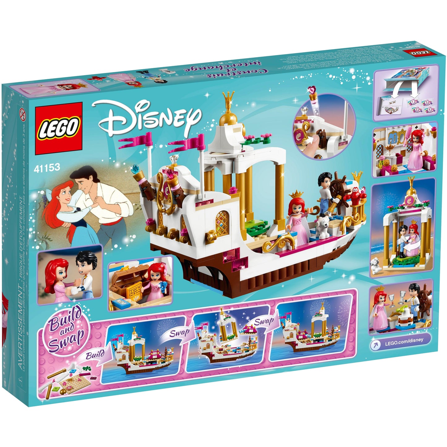 Ariel's Royal Celebration Boat | Disney | 41153