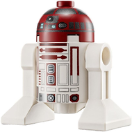 Astromech Droid, R4-P17 - Silver Band Around Dome, Dark Bluish Gray Rectangles | sw1221