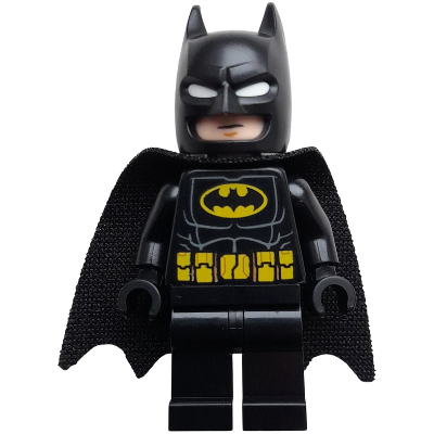 Batman - Costume noir, ceinture jaune à détails couleur nougat, cagoule à yeux blancs | sh1005