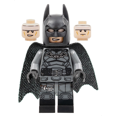 Batman - Dark Bluish Gray Suit, Black Belt, Black Hands, Spongy Cape with 1 Hole, Black Boots | sh0786